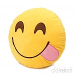 Emoji Pillow Coussin Emoji Smiley Emoticon Rond Coussin / Oreiller en PP Coton et Peluche avec Emoji Faim - Hungry - B01F7EI3MK